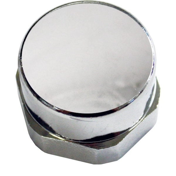 WES6A 1 Whitworth Inlet Cap Kit in Polished Chrome